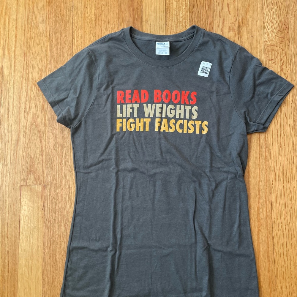 Port and Company Charcoal Tee with Bold Graphic